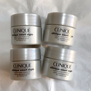 4 x Clinique Smart Night Custom-Repair Moisturizer Mini Size 0.5oz/15ML